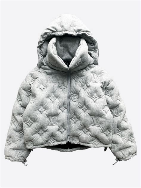 monogram boyhood puffer jacket louis vuitton|louis vuitton grey monogram jacket.